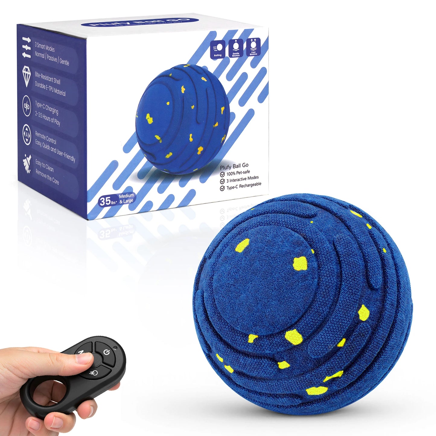 Interactive Moving Dog Ball – Rechargeable, Durable Toy for Active & Bored Dogs