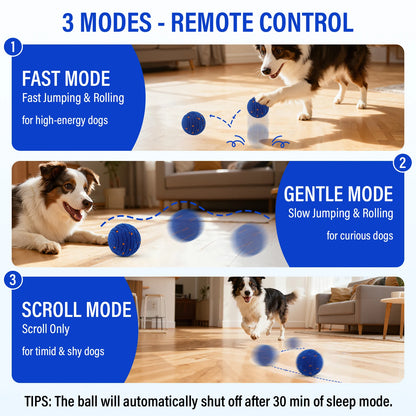 Interactive Moving Dog Ball – Rechargeable, Durable Toy for Active & Bored Dogs